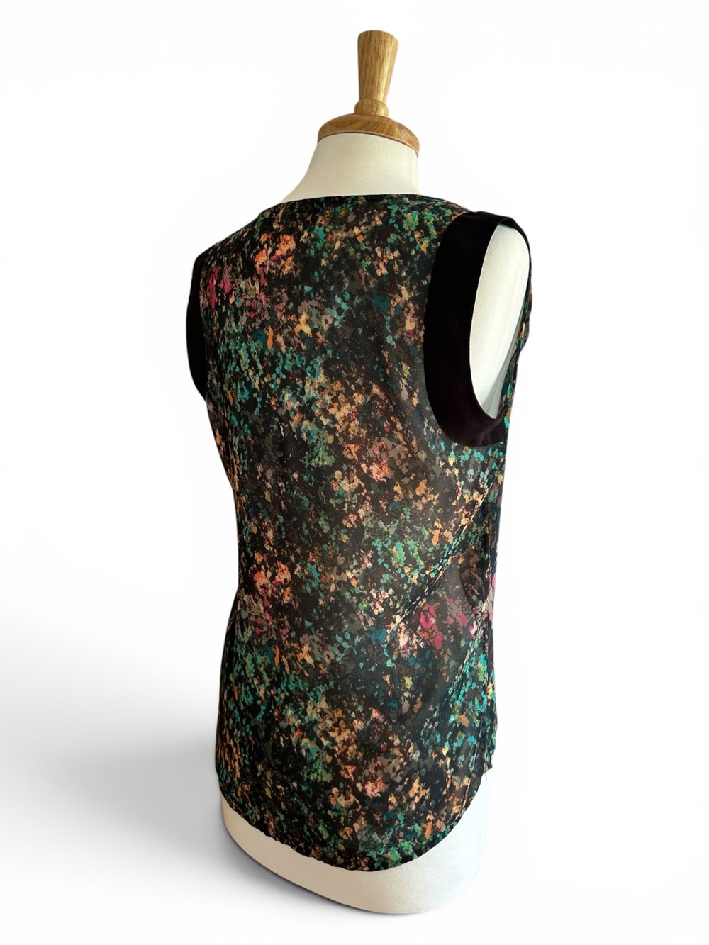 MEXX Metropolitan Abstract Print Sleeveless Blouse Size 8 - Picture 5 of 6